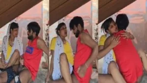 Enjoyed pussy fucking with the neighbor on the rooftop